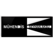 Kişiye Özel Mühendis Duvar & Kapı İsimliği model 2