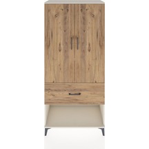 Hyperion Dolap 2 Raflı Tek Çekmeceli Tek Askılı 88x44x195 Aytaşı-çam Aytası