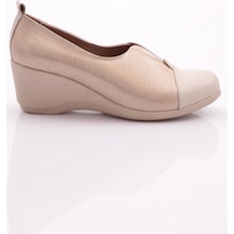Dgn 2331 Kadin Lastik Detayli Dolgu Taban Comfort Ayakkabi 2331-2-R146975 Ekru