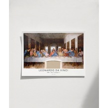 Çerçevesiz Poster Leonardo Da Vinci Son Akşam Yemeği