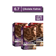 Koleston Supreme Kit Saç Boyası 6/7 Çikolata Kahve X3 Adet