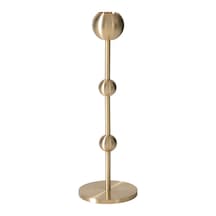 Mudo Home Vela Pirinç Mumluk Küçük Boy 20 Cm Altın