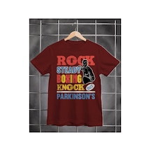 Segungear Boxingtherapy Erkek Regular Fit Baskılı Spor Tişört Bordo - 932275514 Bordo