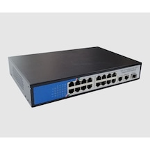 Makim S16M2 16 Port Poe + 2 Port Uplink + 1 Port SFP Poe Switch