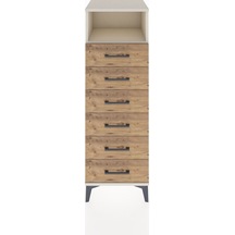 Hyperion Dolap Tek Raflı 6 Çekmeceli 44x44x134 Aytaşı-çam Aytaşı