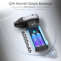 G320 Turbo Jet Fan Hava Üfleyici - Turbo Modda 320 Gram Hava Üfleme Gücü - Ultra Güçlü Hava Basıncı -taşıma Torbalı Ve Ekstra Nozullu - Çıkarılabilir Batarya Sistemi
