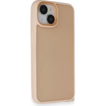 Newface Apple Uyumlu İphone 14 Kılıf Elegant Kapak - Pudra