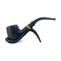 Dapper Bent Apple Briar Gül Kökü 9 Mm Filtreli El Yapımı Pipo - 2641
