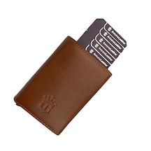 Ancora Leather Hakiki Deri Erkek Cüzdanı Mekanizmalı Taba 2704 Taba