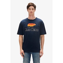 Bad Bear Trıpart Erkek Lacivert Tişört Lacivert