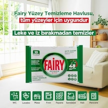 Power Wipes Yüzey Temizlik Havlusu 10 Yaprak Beyaz Sabun Beyaz Sirke & Karbonat 0