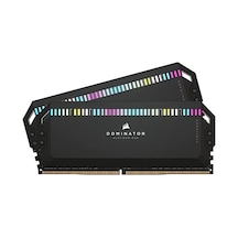 Corsair Dominator Platinum Rgb Ddr5 Ram 32gb 2x16gb 6400mhz Cl32 Intel Xmp İcue Uyumlu Bilgisayar Belleği - Siyah Cmt32gx5m2b6400c32
