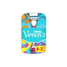 Gillette Venus 3 Renkli Kullan At Tıraş Bıçağı 4+2 Adet