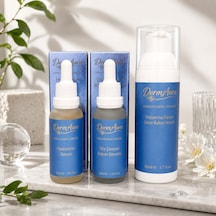 Dermaura Yaşlanma Karşıtı Premium Anti Aging Bakım Seti Gece Boyunca Nem, Bakım Ve Göz Çevresi Desteği Sunan 3'lü Cilt Bakım Rutini