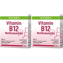 Voonka B12 Metilkobalamın Sprey & Damla 20 Ml 2 Adet