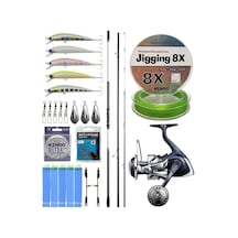 Yekoutdoor Surf Seti Shimano Kamış Beastmaster K Surf Tubular 4,50m 225g 3pc Low Rider Dps& Shimano Twin Power 8000 Sw C Pg Jig Olta Makinesi 1 Adet
