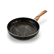 Desert Maxi Tava Siyah Gold Desenli Şık Tasarımlı Geniş Pişirme Tavası 26 Cm - 28 Cm Ölçü Seçenekleri 26 Cm Açık Bakır