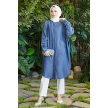 6600-Standart Tunik Koyu Mavi