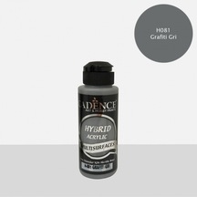 H-081 Grafıty Gri 120 Ml Multısurface Hybrıd Akr. Karışık, Çok Renkli