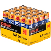 Kodak Max Super Alkalin 20 Adet - Aa Kalem Pil