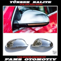 VW EOS Krom Ayna Kapağı 2 Parça. 2006-2009 Arası Paslanmaz Çelik