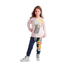 Denokids Mshb&g Balonlu Koala Kız Çocuk T-shirt Pantolon Takım Renkli Çok Renkli