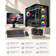 Symoon SYMOONPC0208 R7-5700X 8 GB 16 GB 500 GB SSD RTX5060 24.5" Dos Masüstü Oyuncu Bilgisayarı