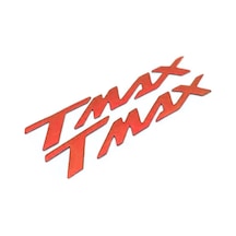 Yamaha Tmax Uyumlu Sele Altı Metal Yazı Seti Kırmızı Çok Renkli