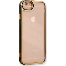 iPhone Uyumlu 6 Kılıf Liva Lens Silikon - Siyah Renk