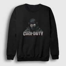Presmono Unisex Soldier Call Of Duty Sweatshirt Siyah