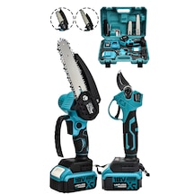 Assur ASR1013 18V Dal Budama Makası + Testeresi 2li Set Mavi