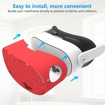 Tongxida Meta Quest 3s Vr Silikon Kılıf Çizgili Isı Dağıtımı Koruyucu Kapak Mavi