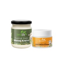 Beralife Kuyruk Yağlı Masaj Kremi 210 ML + Kuyruk Yağlı Cilt Bakım Kremi 50 ML