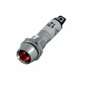 Sinyal Lambası 8Mm Metal 8Mm Kırmızı 12V 5 Adet