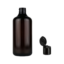 250ml Plastik Kahverengi Fliptop Kapak Şişe, 12 Adet, Açmalı Kapak Şişe, Dezenfektan Şişesi,sabun Şişesi, Kozmetik Şişe Diğer