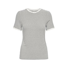 Only Onltine S/s O-neck Top Jrs Kadın T-shirt 15315406 Beyaz - Siyah