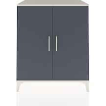 Hyperion Şifonyer 2 Raflı Tek Çekmeceli 2 Kapaklı 88x44x106 Aytaşı-antrasit Aytası