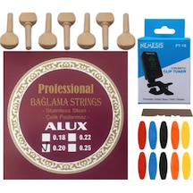 Alux 0.20 Çelik Uzun Sap Bağlama Teli 5'Li Ekonomik Set