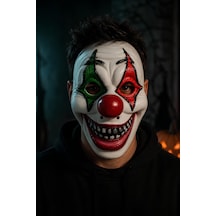 Korkunç Palyaço Maskesi Cadılar Bayramı Halloween Korku Kostüm Maskesi Tüm Yaşlar