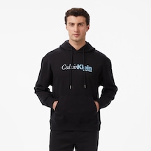 Calvin Klein Terry Cursive Graphic Erkek Siyah Sweatshirtlv04ld241g