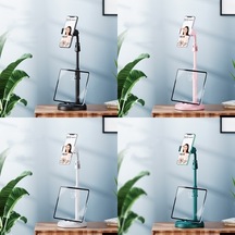 Cbtx Cat Claw Teleskopik Cep Telefonu Tutucu Çok Fonksiyonlu Masaüstü Canlı Tembel Braket Gizemli Siyah