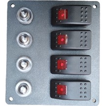 Tekne Ve Karavan Otomatik Sigorta Paneli. 4'Lü