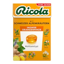 Ricola Ingwer & Orangenminze Ohne Zucker Bonbon 50 G