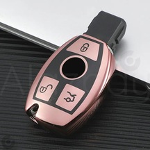 Mercedes A B C E S G Serisi Gl Gla Glc Cla Cls Amg Parlak Tpu Anahtar Kılıfı Rose