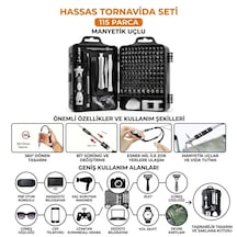 115 İ 1 Arada Profesyonel Elektronik Ve Telefon Tamir Seti Manyetik Uçlu & Esnek Uzatmalı Saklama Kutulu Takım-115 Parça Manyetik Uçlu Hassas Tornavida Seti Esnek Milli Ve Aparatlı Telefon, Laptop, Saat Tamir Seti
