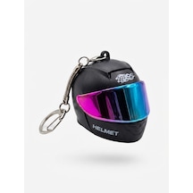 Işıklı Fenerli Mini Moto Kask Anahtarlık
