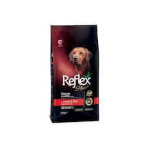 Reflex Plus Kuzu Etli ve Pirinçli Orta Irk Yaşlı Köpek Maması 15 KG