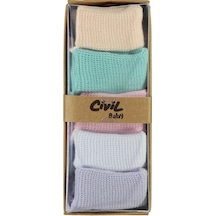 Civil Baby Kız Bebek 5'li Çorap Set 6-12 Ay - Standart Standart