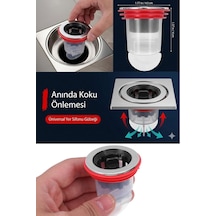 Tuvaletl Banyo Duş Giderleri İçin Süzgeç Çek Valfi Koku Önleyici, Böcek Geçirmez, Çekirdekli