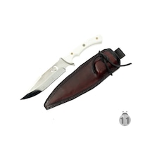 Av ve Kamp Bıçağı 4116 Çelik.4mm Kalınlık Deri Kılıflı Beyaz